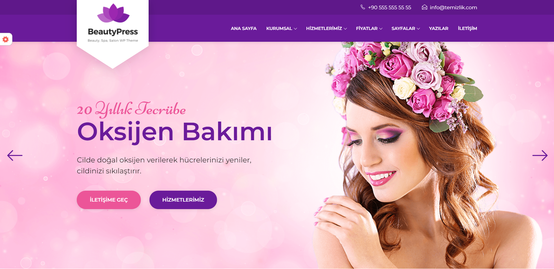 Güzellik estetik merkezi web tasarım